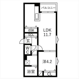 NAGOYA the NORTHGATE【2階】の間取り
