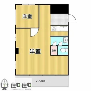 保田ケ池コーポ【2階】の間取り