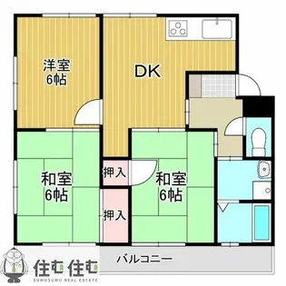 金下コーラス【205号室】の間取り