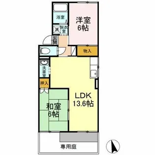 サンシャイン葵Ⅱ【1階】の間取り