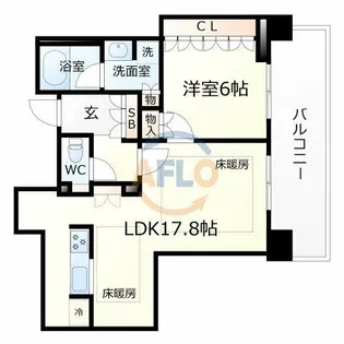 なんばグランドマスターズタワー【26階】の間取り