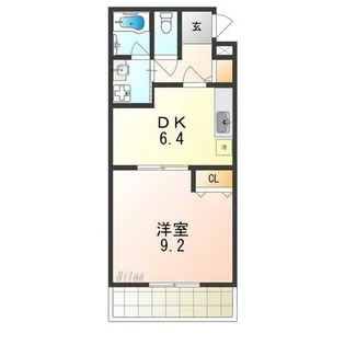 フジパレス式内町Ⅲ番館【1階】の間取り