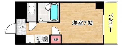 LAKIAMAISON弁天町【405号室】の間取り