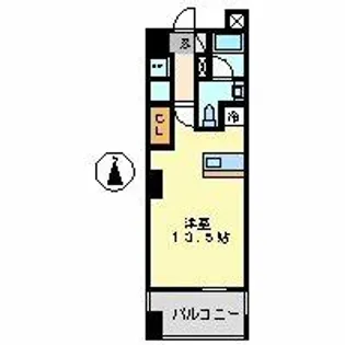 グレンパーク中島【6階】の間取り