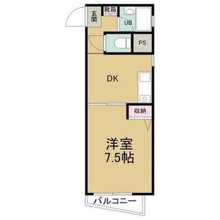 ナビオ杁中【4階】の間取り