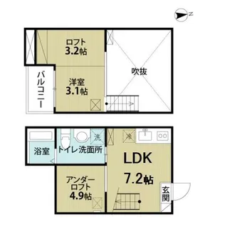サンエイブリッジⅠ【2階】の間取り