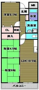 ベルヴィラージュ【1階】の間取り