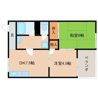 ベル武庫之荘【2階】の間取り