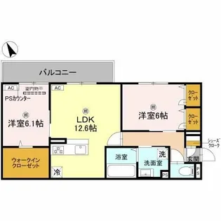 Gigliato(ジリアート)【205号室】の間取り