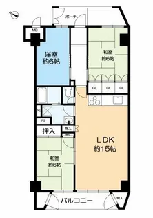 桃山台グランドマンションD3棟【8階】の間取り