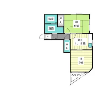 ラウムズ虹ヶ丘【2階】の間取り