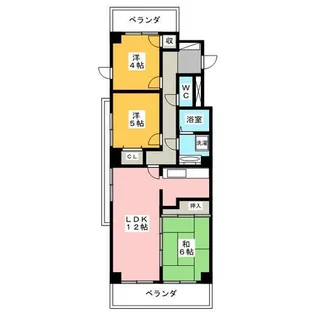 グランドメゾン平安通Ⅱ【13階】の間取り