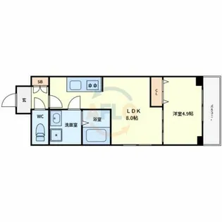 カルム共栄【4階】の間取り