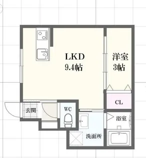 ボヌール妻鹿駅前【1階】の間取り