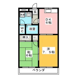 パークハイツ前田【1階】の間取り