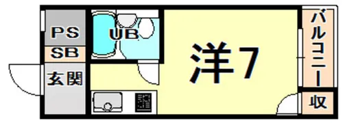 ハイツホリデー【1階】の間取り