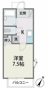 タウンハウス3番館【2階】の間取り