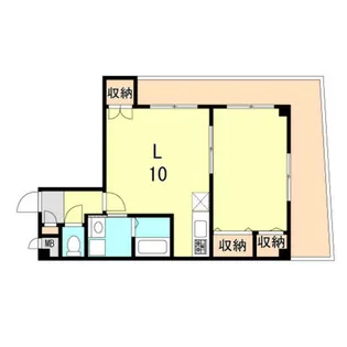 中西駅前ビル【6階】の間取り