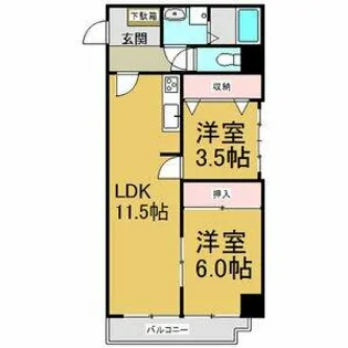 アーク上前津ビル【6階】の間取り