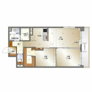 メゾン萩山【2階】の間取り