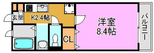 アリエッタ西堤【2階】の間取り