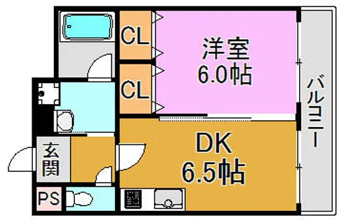 フレア深江橋【3階】の間取り