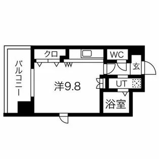 ON THE SPACE【8階】の間取り