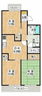 ベルコリーヌ【1階】の間取り