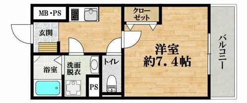 EXハイツMITO A棟【305号室】の間取り