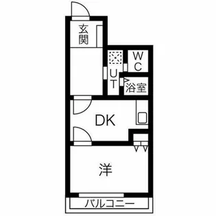 Kスクエアサウス【2階】の間取り