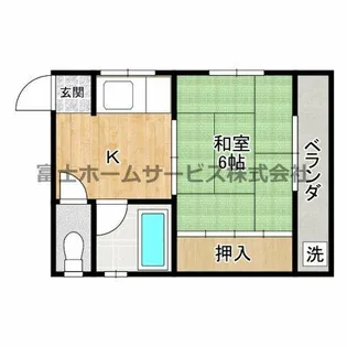 清水谷喜多ビル【3階】の間取り