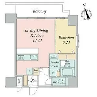 スプランディッド大須門前町【5階】の間取り