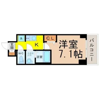 プレサンス広小路通葵【2階】の間取り