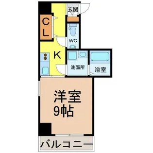 ビオラ名駅西【8階】の間取り