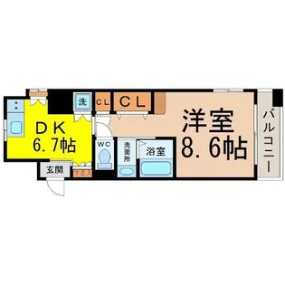 NSZEAL大曽根【8階】の間取り