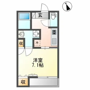 グレース石山【1階】の間取り