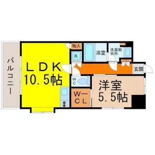 La Douceur山王【10階】の間取り