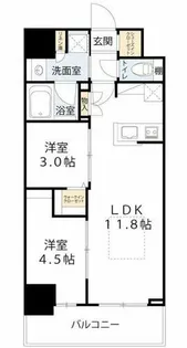 アーバネックス南森町WEST【6階】の間取り