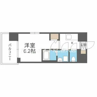 エスリード ザ・グレア大阪【9階】の間取り