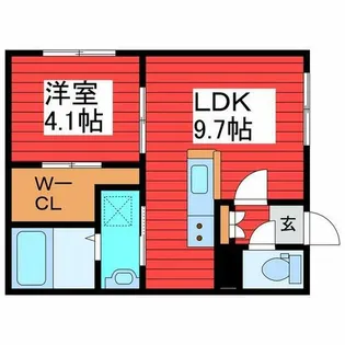 ルフト月寒【2階】の間取り