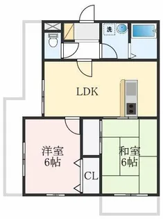 大阪府堺市西区鳳中町7丁【マンション】の間取り