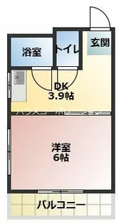 東豊ハイツ南七松【4階】の間取り