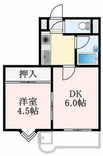 大阪府堺市東区野尻町【マンション】の間取り