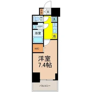 エスリード栄エステージ【5階】の間取り