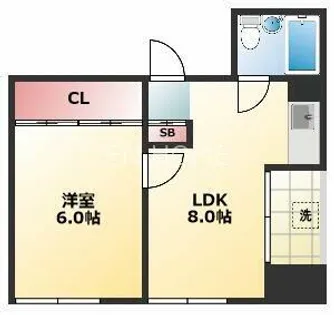 メゾンドール日本橋【203号室】の間取り