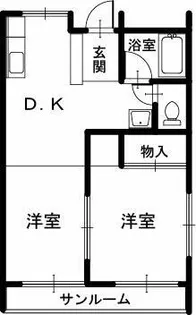 マンションエトワール【303号室】の間取り