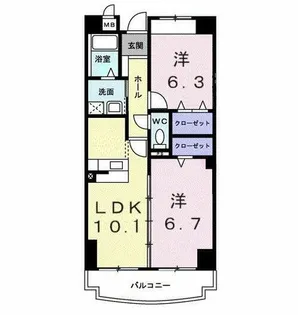 パローレ20【5階】の間取り