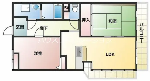 シャトー長洲【4階】の間取り