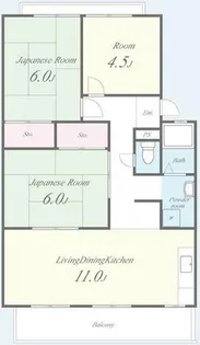 アーバンハイツ錦【2階】の間取り