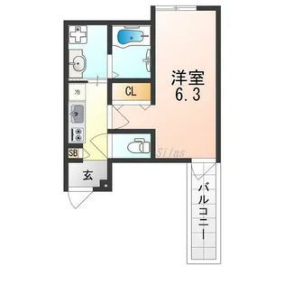 ALEGRIA津久野North【1階】の間取り